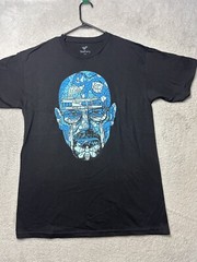 Breaking Bad Heisenberg T Shirt Men’s Medium Black Walter White TV Show Meth.