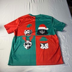Christmas Star Wars Villains Short Sleeve Shirt All Over Print Red / Green 1XL