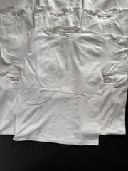 NOS Lot Of 12 Vintage 90s HANES HEAVYWEIGHT Blank WHITE T-Shirts Single Stitch S