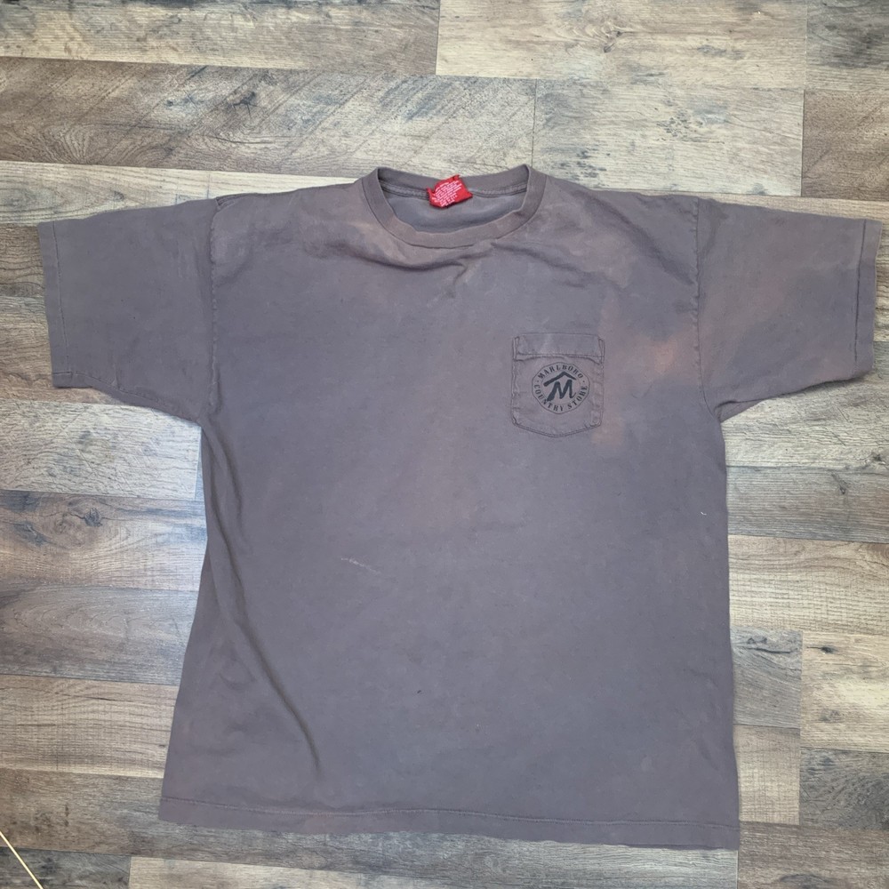 Vtg Marlboro Country Store Pocket Shirt Mens XL?Cowboy Horse Western Rodeo 90s