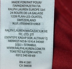 Polo Ralph Lauren Long Sleeve Extra Large XL Designer Logo Collar Polo Burgundy