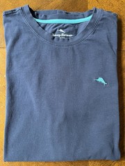 Tommy Bahama Short Sleeve Crew Neck T-shirt ~ Premium Cotton ~ Men’s M Navy Blue