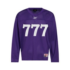 Oversized 777 Mesh Jersey Long Sleeve T-Shirt Streetwear Vintage Athletic