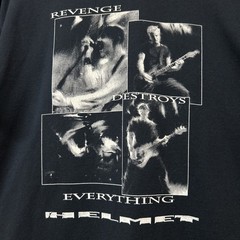 Vintage Helmet Revenge Destroys Everything Band T Shirt Size Large Alt Metal