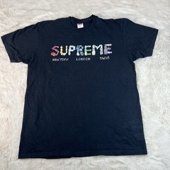 Supreme Shirt Mens Large Black Crystal Rock Tee Shirt