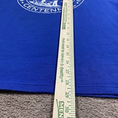 VTG 1989 Garretson SD Centennial T-Shirt XL Russell Athletic USA Blue
