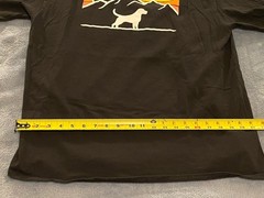 Dog Skater Hiker Black T Shirt Men’s L, Life Is Good Dog, Patagonia Like Style