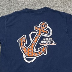 MV Sport Auburn University Anchored In Tradition T Shirt Adult Medium Blue Tee