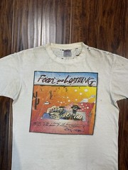 Vintage Fear And Loathing Shirt Ralph Steadman Art Movie Tee Large Distressed