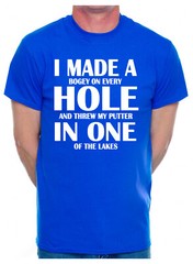 I Made Hole In One Golf Golfer Birthday Present Gift Funny Mens T-Shirt