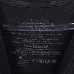 The World Ends With You The Animation T-Shirt Mens XXL Cotton Square Enix