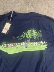 NWT Vineyard Vines Golf Putt Long-Sleeve Pocket Tee T-Shirt Blue Men’s Small NEW
