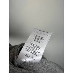 Kollar Shrug Tee Small Gray Streetwear Double Layer Shoulder Longline Curved Hem