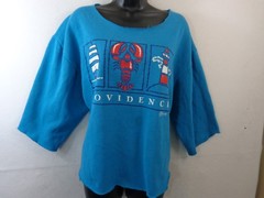 Vintage Providence Rhode Island T Shirt Women’s L Blue Paradies Collection