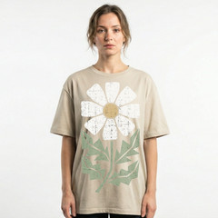 Retro Daisy Flower T-Shirt Boho Botanical Nature Floral Garden Style Tee