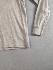 Weatherproof Men Shirt M Gray Henley Neck Long Sleeve Flat Front Pullover Tee