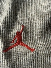 Air Jordan Jumpman Waffle Knit Thermal 3XL Green Embroidered Logo Y2K Vintage