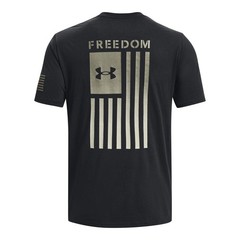 Under Armour 1377056 Men’s UA Freedom Flag Gradient T-Shirt, Black, Small