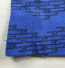 Vtg Breezin Sportswear T-Shirt Blue Single Stitch Geometric Boxy 80s 90s Large