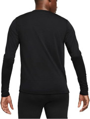 NIKE Dri-FIT Miler Long Sleeve Running T-Shirt sz 2XL XX-Large Black Reflective