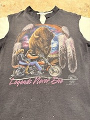 1993 3D Emblem Easy Riders Cut Off T-Shirt, FADER, Size Medium, Pendleton Oregon