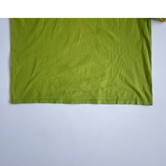 Vtg 90s Y2K Lemon + Lime NIKE Ringer Swoosh T-Shirt / Size XL Cotton Logo Sport