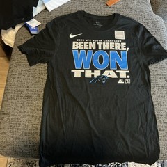 Carolina Panthers Shirt Black NFL Football Nike 2025 NFC Champs Size Small