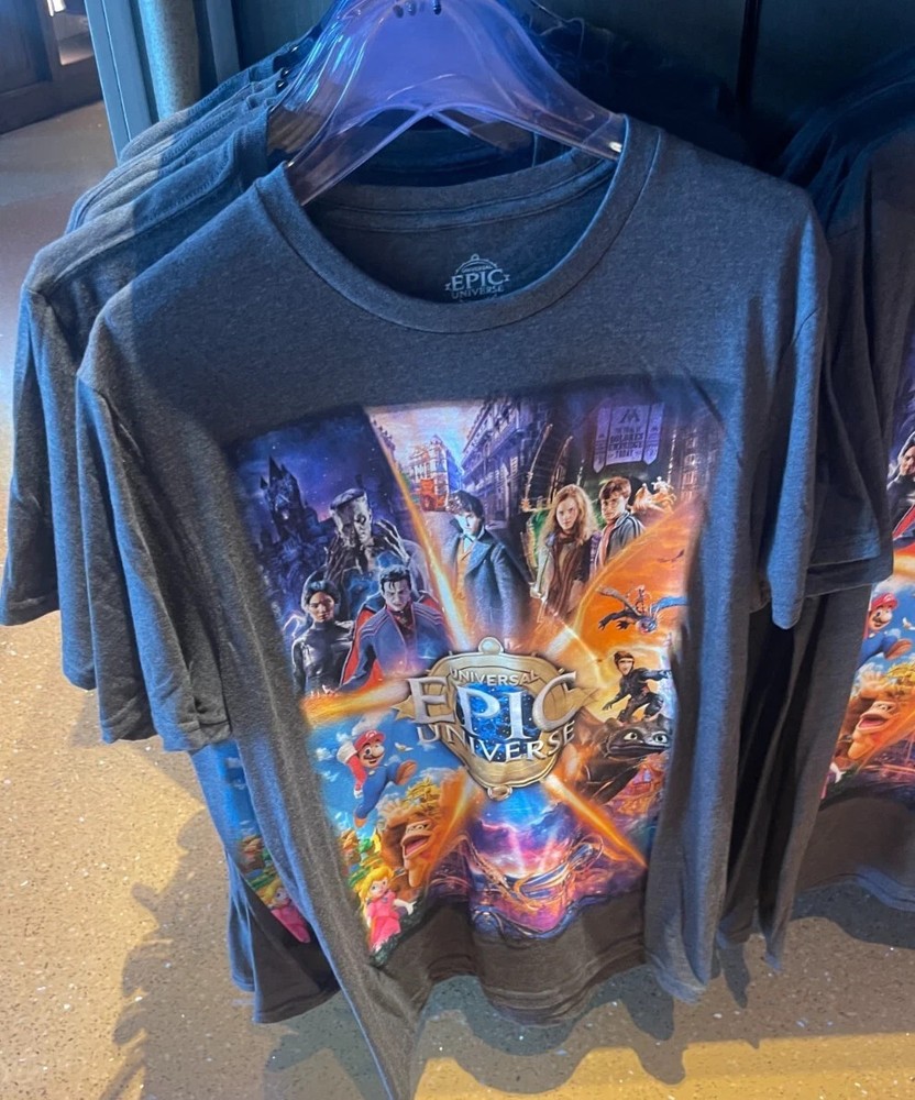 Universal Epic Universe Grand Opening Day Youth T-Shirt May 22 2025 Medium M NWT