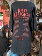 Bad Religion 2014 North America Tour Shirt Black Gildan Punk Band Tee