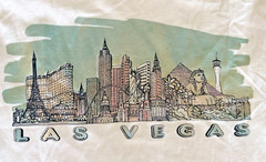 Las Vegas Strip Adult T-Shirt with Color Changing Image Size M Solar Chameleon
