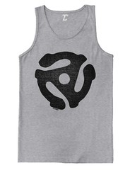 45 Adapter – Record Player Vinyl Music Lover Old School Men’s Tank Top