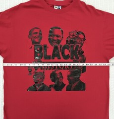 Civil Rights Activism Black History T-Shirt Red XL 24” X 30” 90’s Vintage
