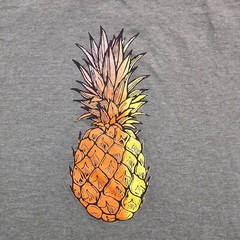 Pineapple Gildan Softstyle Green Short Sleeve Cotton Blend T-Shirt Men’s S