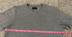 Goodlife Scallop Hem T-Shirt Mens Medium Gray Tri-blend Made in USA XL Comfort