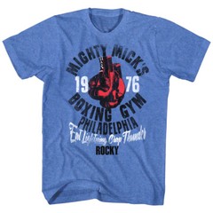 Rocky Balboa Mighty Mick’s Boxing Gym Philadephia Men’s T Shirt Red Gloves Fight