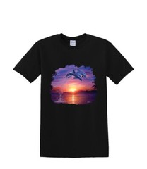 T-Shirt S to 2XL 3XL – DOLPHIN LEAP of faith water waves resort fun adult