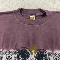 VTG Hang Ten Shirt Men Large Burgundy Faded Single Stitch Surf Skate Made In USA