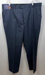 NWT Stafford Men’s 42 x 30 Classic Fit Flat Front Blue Travel Trouser Pants $70