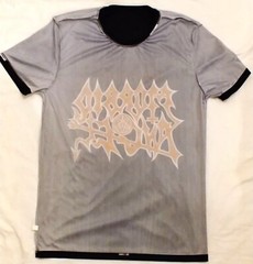 VERY RARE MORBID ANGEL DEATH METAL SIZE L 100% SYNTHETIC SHINY MATERIAL T-SHIRT