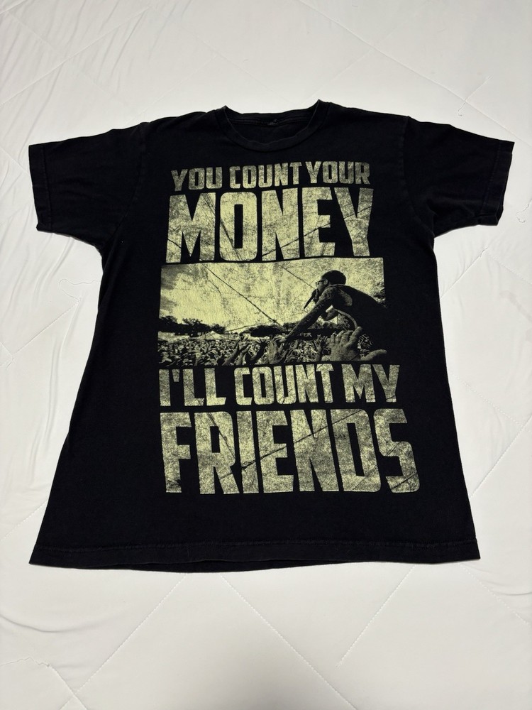2012 Memphis May Fire Richer Band T-Shirt Size M Challenger Album Era Metalcore