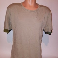 City Streets Men T Shirt Medium Khaki Camo Army Fatigue Short Sleeve New