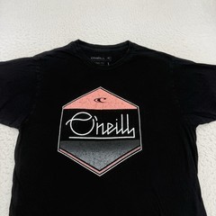 ONeill Shirt Mens Large L Black Red Classic Tee Short Sleeve Beach Outdoor