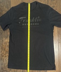 Franklin Barbecue Austin Texas Black Tonal Sparkle T Shirt Size Unknown 21×29