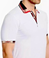 Men’s Luxurious Polo Shirt,Italian Style,Modern,Slim Fit,Spandex 2XL…..C2.B