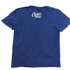 Raising Cane’s Crew Employee T-Shirt Blue XL District 100% Cotton EUC