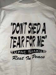 Vintage Tupac Memorial T Shirt Large Only God Can Judge Me Heaven Got A Ghetto