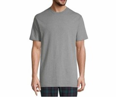 Stafford 3-Pack Men’s Heavy Weight 100% Cotton Crew-Neck T-Shirt Black-Grey