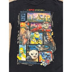 Universal Studios Orlando Resort T Shirt Small Black Excellent Epic Adventures