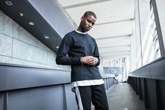 Build Your Brand Long sleeve with cuff rib – Long cut, Set-in sleeves