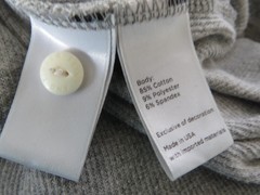 Flint and Tinder Henley Shirt Mens Size Large Gray L/S Ribbed Waffle USA Comfort